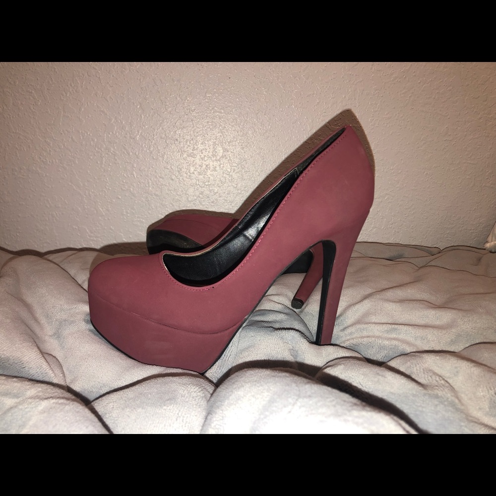 Maroon High Heels